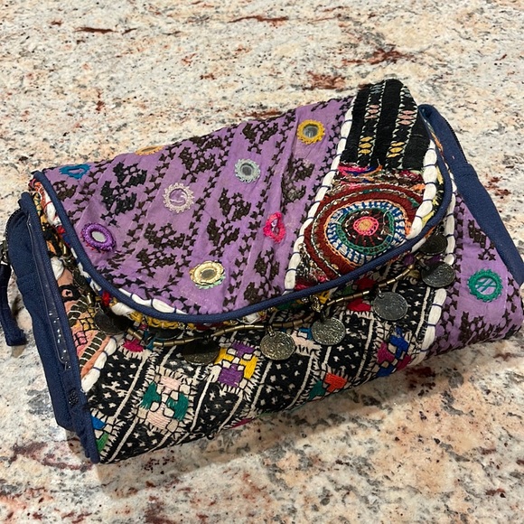 Free People Handbags - Free People Boho Jewelry Holder/Organizer Pouch/Clutch